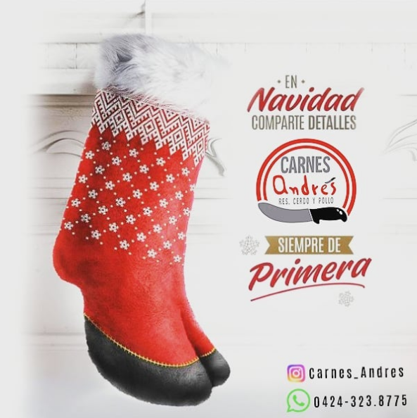 CarnesAndres's tweet photo. Le damos la Bienvenida a la navidad 🎄con #CarnesAndres siempre tendrás carnes de primera calidad para estas navidades.
Contamos con delivery gratis en la zona de Maracay 🛵
#Maracay #Aragua #Carnes #Carniceria #CarnesAndres #Parrilla #Delivery   #DeliveryMaracay https://t.co/d7Np7A3Th8