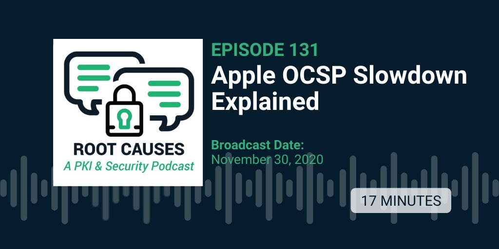 Episode 131: Apple OCSP Slowdown Explained | The recent release of Apple's Big Sur OS appears to have driven a temporary slowdown in the company's OCSP responders, affecting #code updates across all #Apple operating systems - our #podcast hosts dive in. sectigo.com/resource-libra…