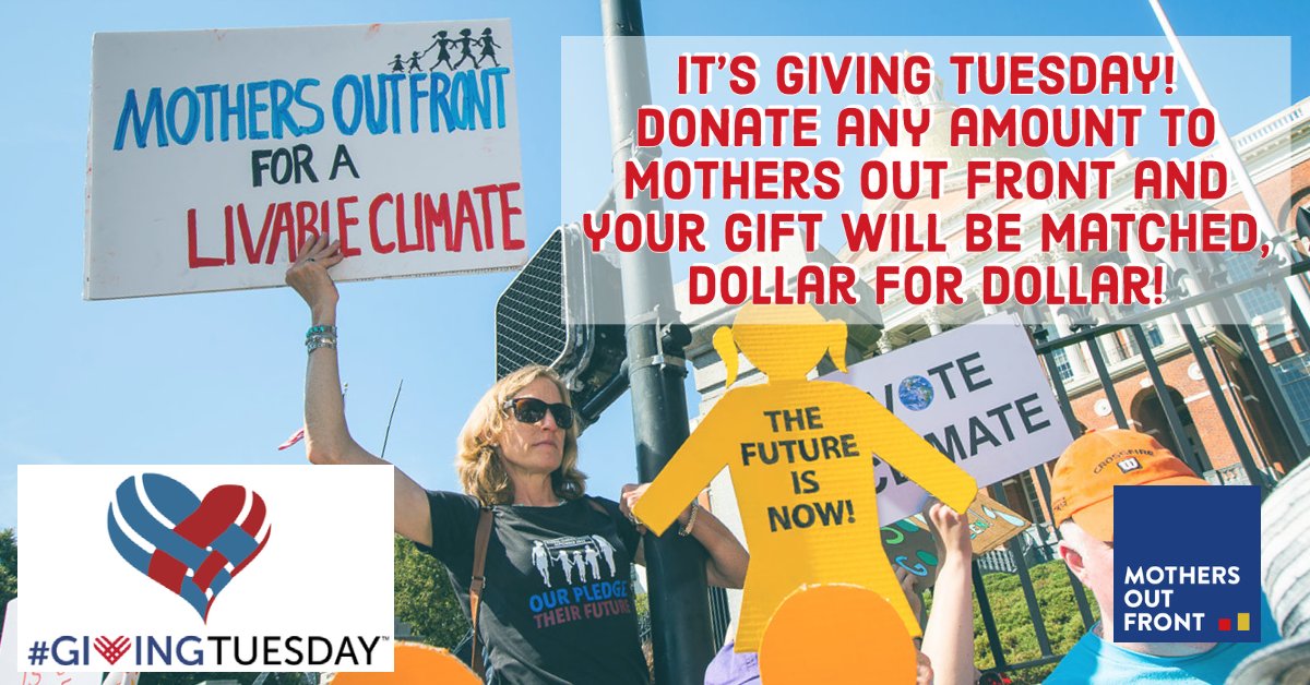MothersOutFront's tweet photo. Donate any amount to Mothers Out Front and your gift will be matched, dollar for dollar!You have until midnight to double your impact! 
Give now and mobilize mothers in the fight for Climate Justice!
To make your gift follow the link below: 
https://t.co/OhDLZyydej https://t.co/CfqgsBpIxZ