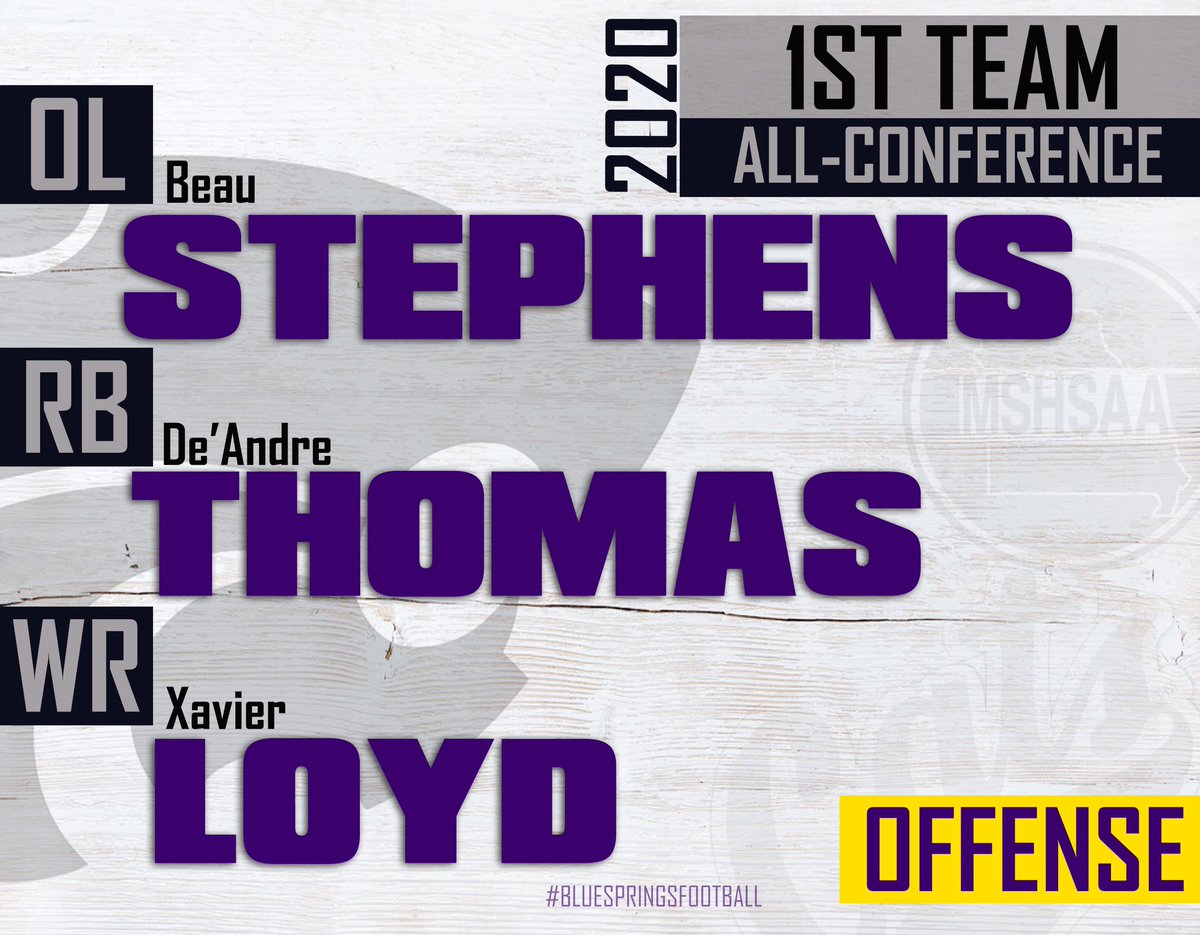 bshsfootball's tweet photo. Huge Congratulations to our 1st Team OFFENSIVE All-Conference Players #BEGREAT @BeauStephens70 @XavierLoyd @deandre34thomas https://t.co/qTE93TwX5l
