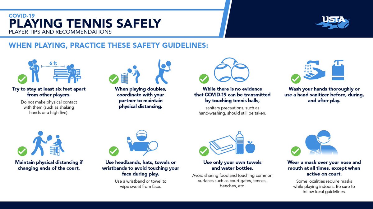 Brush up on the latest player safety guidelines before you hit the courts this winter season! ❄️Learn more 👉| usta.com/en/home/usta-c…