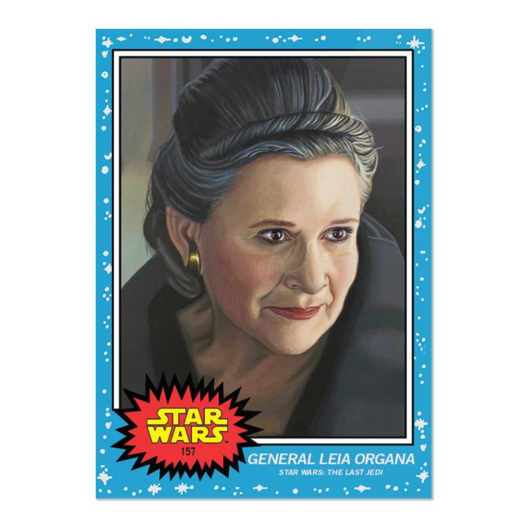 rebelbasecard's tweet photo. What a great pairing today from @roguetrader58 & @topps for #TheLivingSet series with a marvelous General Leia from #TheLastJedi & an equally stunning Queen Breha Organa who finally gets some due. They are numbers 157-158 in the series and are out now. https://t.co/7c4ZaiSwIU https://t.co/3vgc0PbnrF