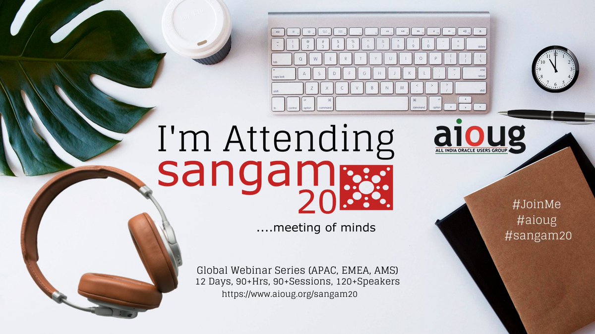 Get your gear ready for #Sangam20 !!! cya (virtually) in a couple of days !!! <a href="/AIOUG/">All India Oracle Users Group (AIOUG)</a> <a href="/aioug_pune/">AIOUG Pune</a> <a href="/aioug_chennai/">AIOUG Chennai</a> <a href="/aioug_NorthIn/">AIOUG NI Chapter</a> <a href="/aioug_bengaluru/">AIOUG Bengaluru</a> <a href="/aioug_mumbai/">AIOUG Mumbai</a> <a href="/veeratteshwaran/">Veeratteshwaran</a> <a href="/pharish87/">Harish P</a> <a href="/oracledbwr/">Hariprasath Rajaram</a> <a href="/dillimaharjan/">Dilli Maharjan</a> <a href="/tanwanichandan/">Chandan Tanwani</a> <a href="/vinaymistry/">Vinay Mistry</a> <a href="/SaumilPatel_DBA/">SaumilPatel</a> <a href="/VMunjapara/">Viral Munjapara</a> <a href="/rutveek/">Rutvik Prajapati</a>