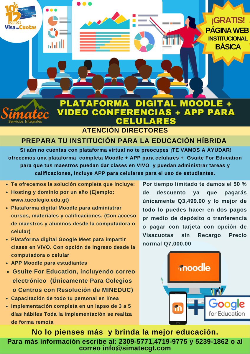 simatecgt's tweet photo. Plataforma Educativa Moodle + APP + GSuite For Education👩‍💻👨‍💻 -https://t.co/Yo0WocuBwa https://t.co/ihmKeP7CU1