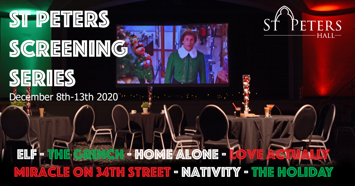 St_Peters_Hall's tweet photo. We are delighted to announce that 'St Peters Screening Series' is now on sale 

Watch your favourite Xmas Classics on our Huge Screen and have a day out with family and friends in a safe and comfortable surrounding

https://t.co/N3mQQ2nYxV https://t.co/dmfnizGa1r