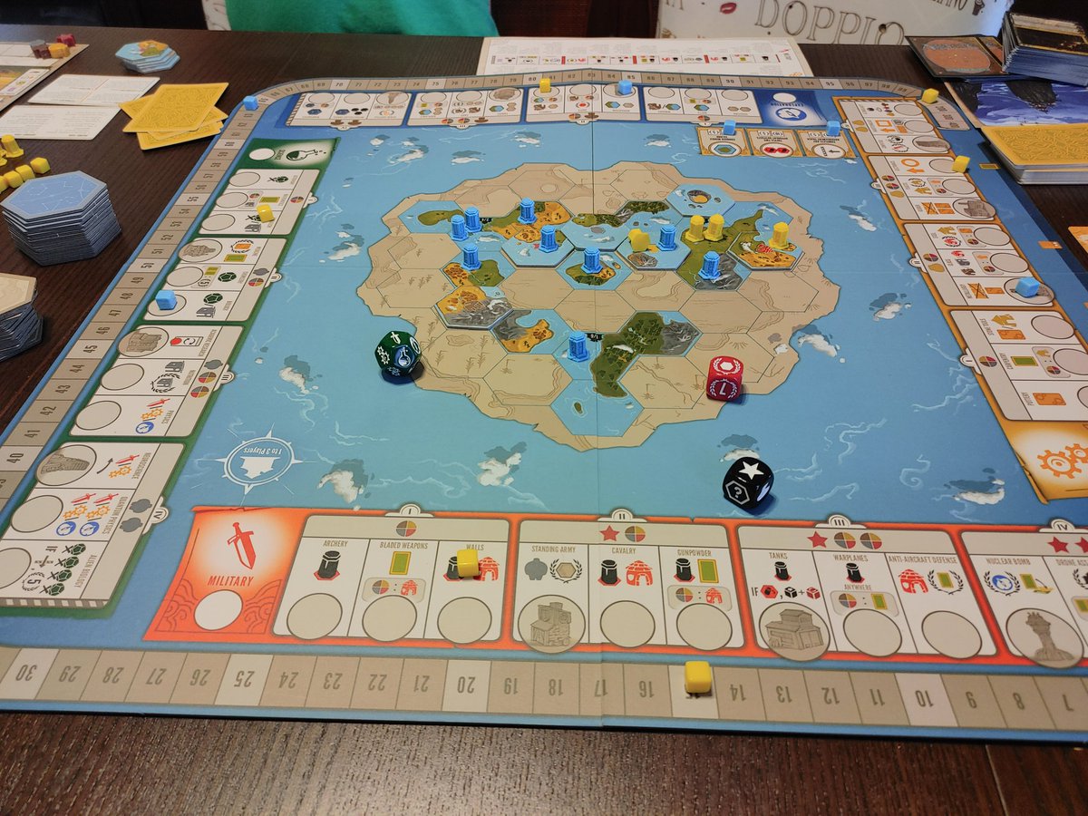 I did it yet again, undefeated in 2 player Tapestry. It was decided if we want to keep or get rid of the game and besides me winning I wanted to keep it for the gameplay. Also the different types of civilizations you can be. I won my military hehe 🤭
#boardgames