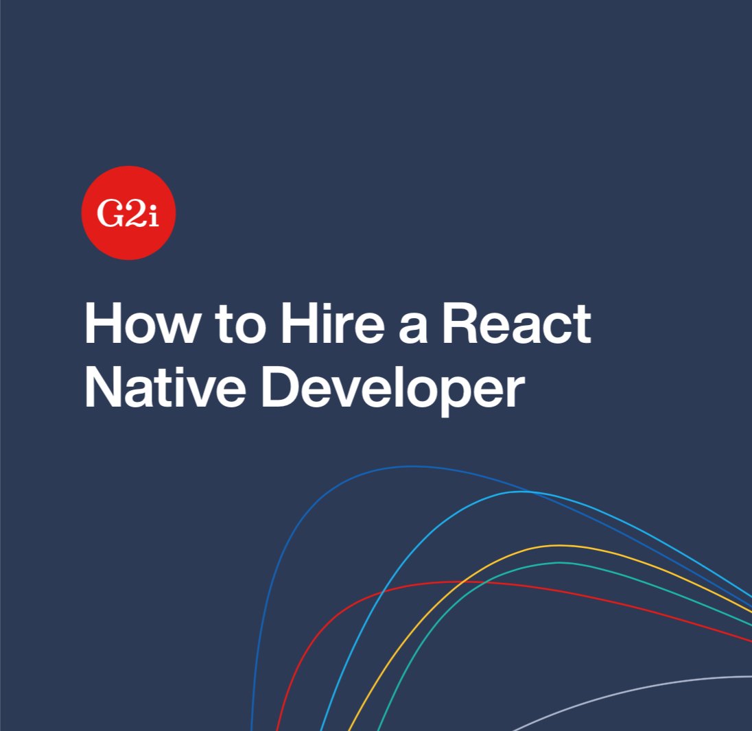 The "How to Hire a React Native Developer" eBook is here!
g2i.co/ebook/hire-rea… 
- Understand what a React Native Developer does 
- What to ask 
- How to nail the job description for a RN Dev 
- And more 
Both companies and developers can benefit from this eBook
THREAD <a href="/g2i_co/">G2i</a>