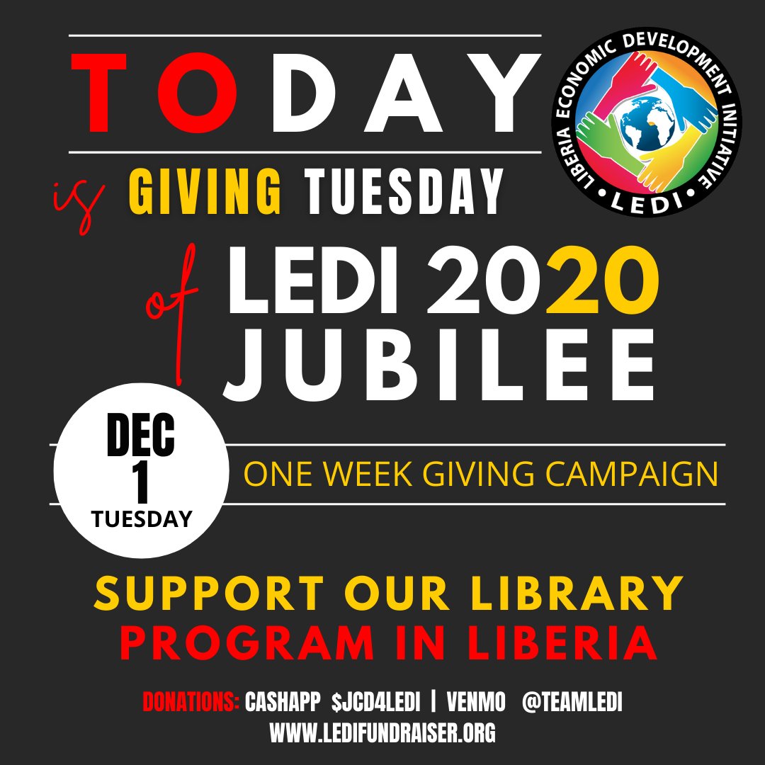 Thanks so much to actress Bethany Brown <a href="/bethanybrown/">Bethany Brown</a> for helping to raise $150,000 for LEDI on this #GivingTuesday to construct a modern public library and technology center in Liberia, Africa.  

Watch her video at youtu.be/-MuhQwhXKGE &amp; donate at ledinow.org/donate-now.