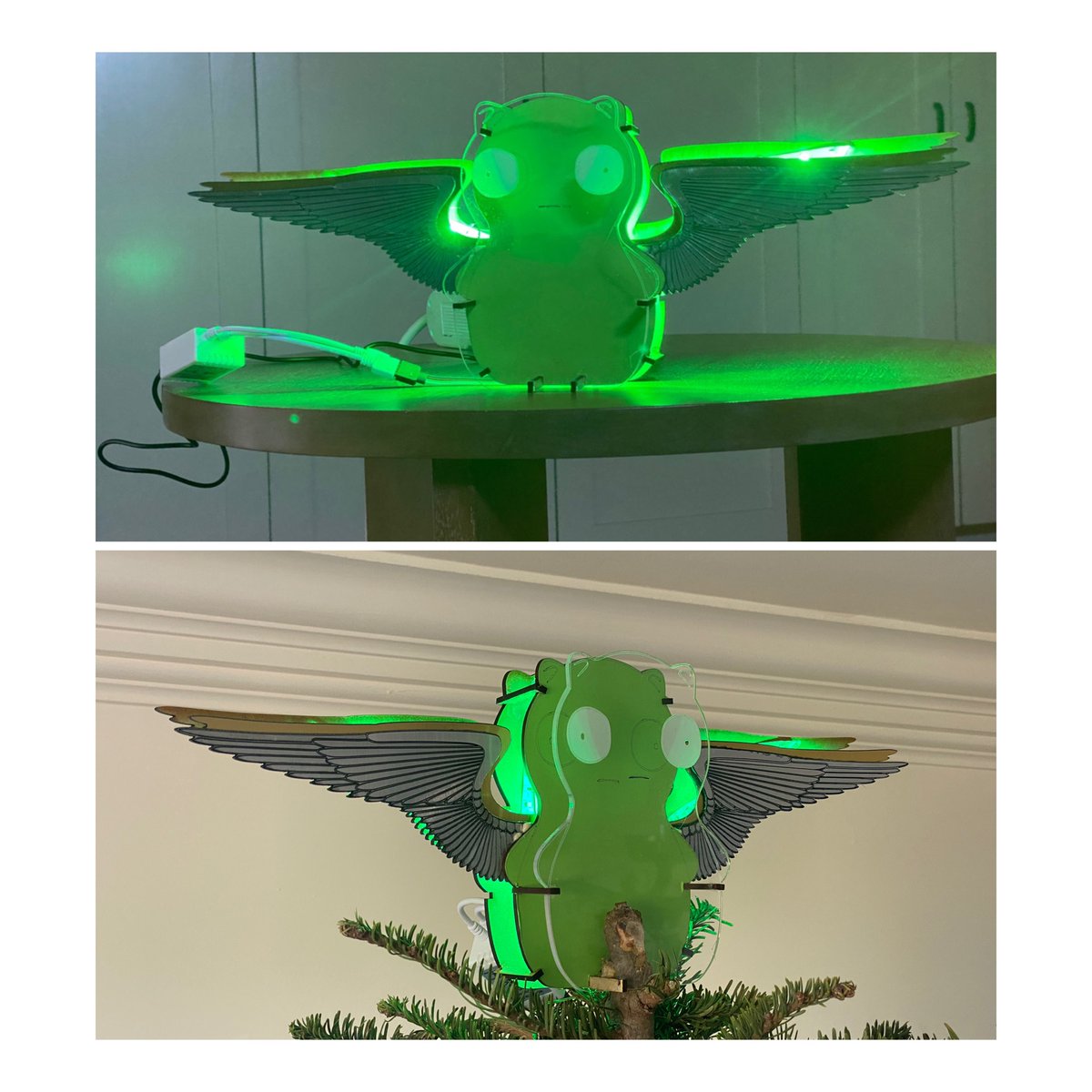 Kuchi Kopi Christmas Tree Angel. #BobsBurgers <a href="/glowforge/">Glowforge</a>