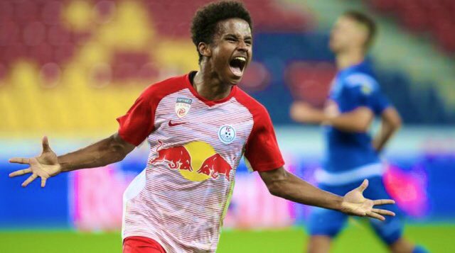 FootballOllie's tweet photo. That is tremendous from Karim Adeyemi - an insane young talent. On his weak foot too! Superb!

#LMOSAL #UCL https://t.co/xYvaWsDn0X