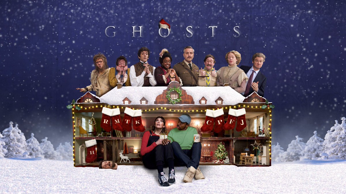 BritishComedy's tweet photo. Ghosts Christmas special: Wednesday 23rd December, 8:30pm, BBC1. https://t.co/yfq4zJpZQz https://t.co/I9RRJAOTQE