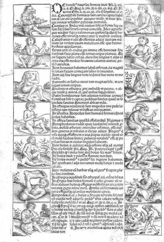Belief in the existence of Indigenous American people-eaters was so widespread at this time that it was just assumed that colonizers would run into them. Columbus' 1493 letter even mentions his surprise that the people he met weren't "monstrous". 7/10