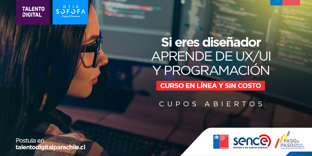 cmonckeberg's tweet photo. Las becas son para 2 programas:
✅ Tus oportunidades: 1.000 becas para las regiones de #Valparaíso, #LaAraucanía y #Metropolitana para programación y diseño.
✅ Tu Emprendimiento: 800 becas a nivel nacional, para diseñar, prototipar y comercializar productos digitales.

¡Postula! https://t.co/pZHsHTsLHd