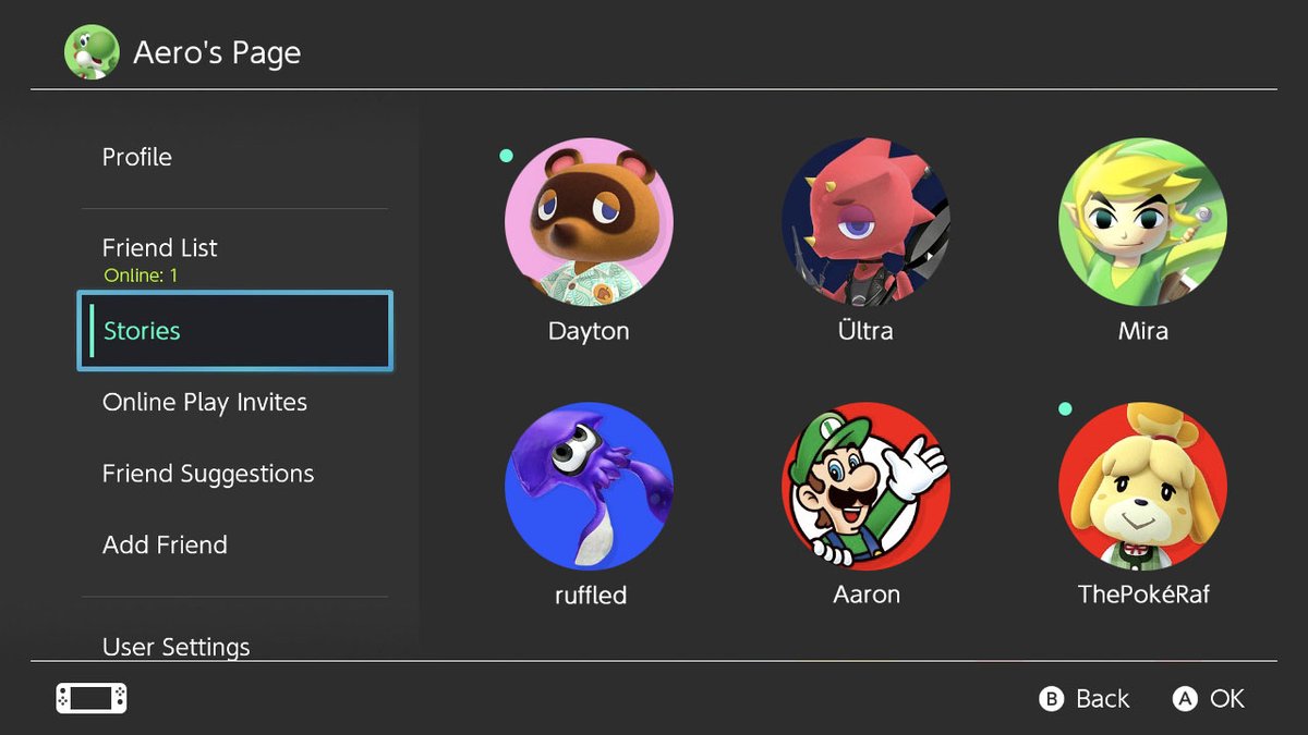 ActualAero's tweet image. So you guys got that new Nintendo Switch update?