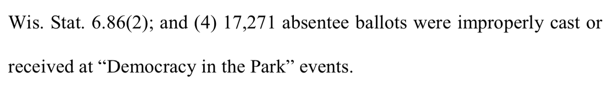 Highly questionable "Democracy in the Park" events potentially illegally collected/verified 17,271 ballots