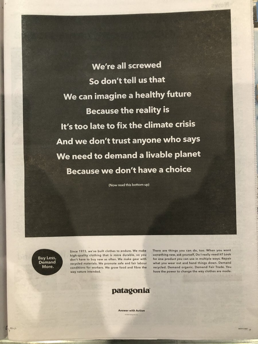 I normally have ‘inattentional blindness’ for advertising but this one caught my eye in the weekend papers. #gruen