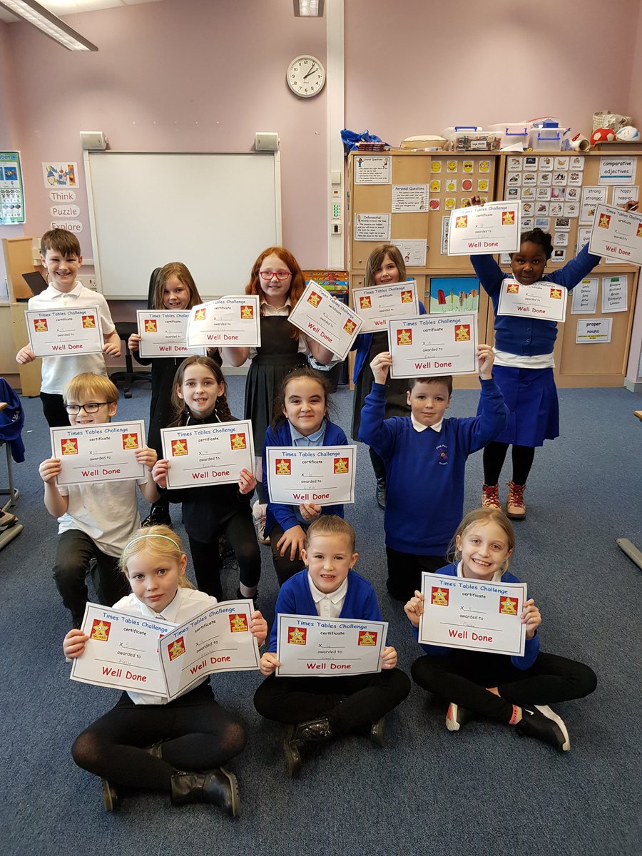 PirieParkPS's tweet image. P4/3 are working so well learning their times tables