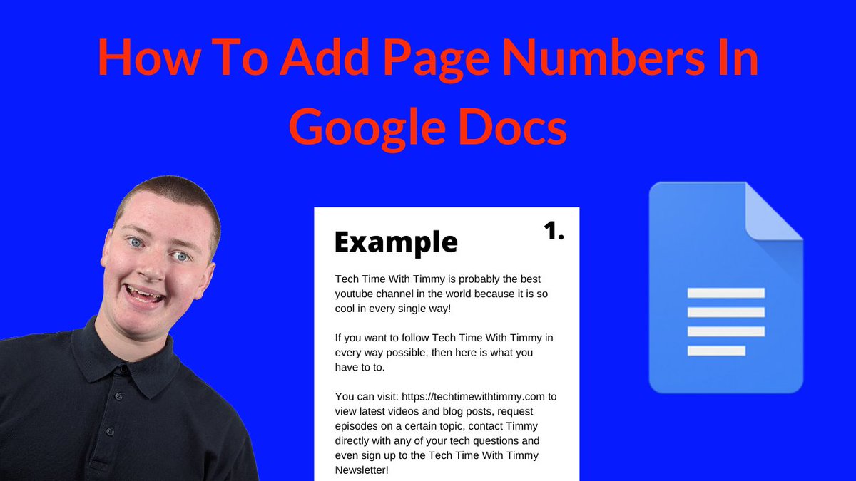 techtimewithtim's tweet image. In this video, Timmy shows you how to add page numbers to Google Docs.
#googledocstips #googledocs #googledocspagenumbers
youtu.be/YiLKkVhXrNY