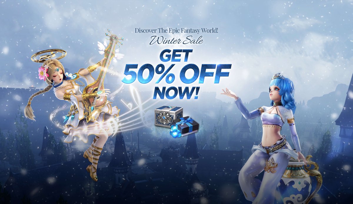 Happy December 1st, Astellians!~ ⭐

We're currently having the following sales:
[11/24~12/8] Game Packages - 50% off
[11/24~12/29] In-game Cash Shop items and equipment skins sale

We hope to see you on the fields of Maglev soon~
December is going to be filled with events!