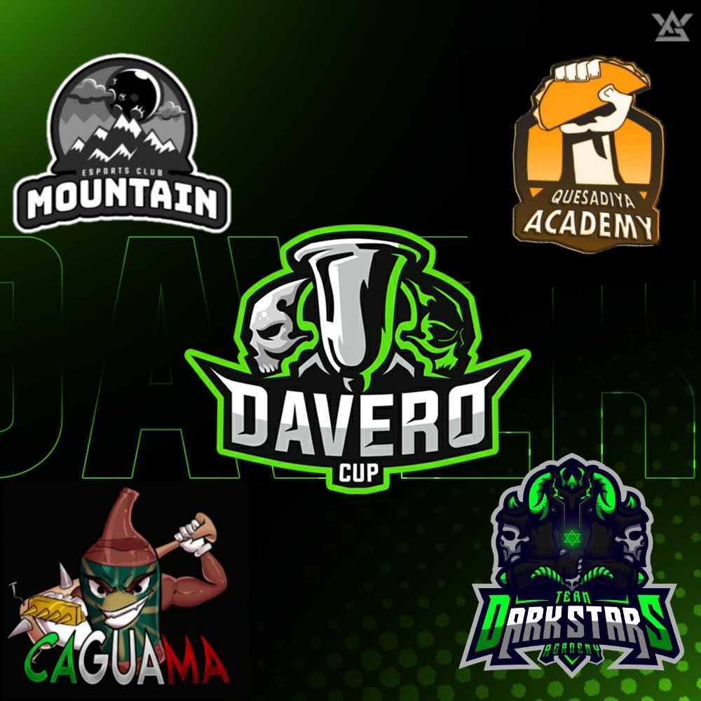 Nuestros Últimos 4 equipos algunos nuevos otros ya con trayectoria pero aseguran un nivelazo🏆☠:
<a href="/Mountainesgg/">Mountain Esports</a>
<a href="/DSAcademy_GG/">DarkStars Academy</a> 
@Quesadiyacademy 
<a href="/TeamCaguama/">Team Caguama</a>