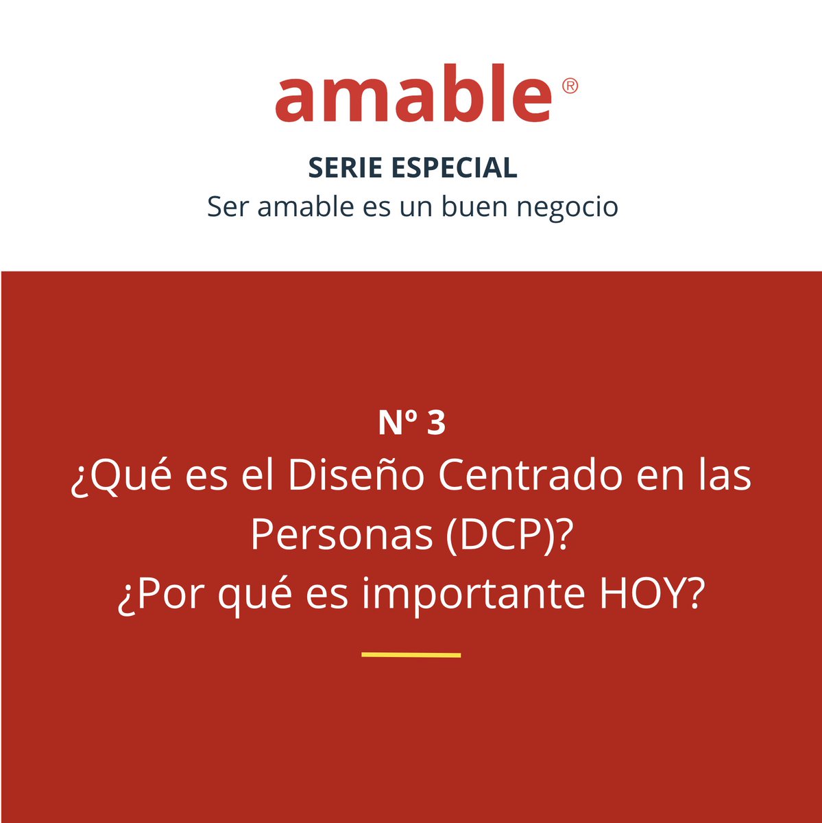 amable_'s tweet photo. ¿Por qué es imprescindible el Diseño Centrado en las Personas, DCP, para emprender cualquier negocio con futuro?
Te lo contamos en siete slides.
https://t.co/XOhTpCfLii
#AmableLatam #DCP #Diseño #DiseñoCentradoenlasPersonas https://t.co/63Q4ayYj2k