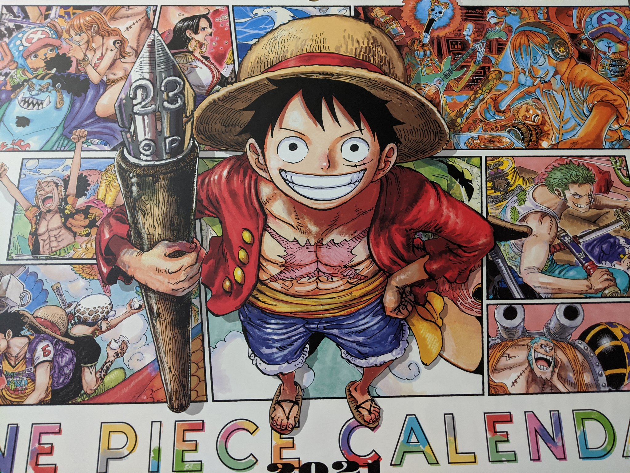 Huntressfan 21 One Piece Calendar Arrived T Co Kduqqrif0x Twitter