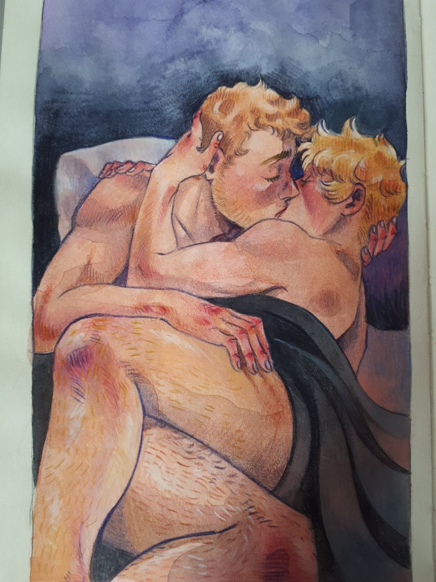 AlienDeTerre's tweet photo. Hi ! 
I'm Jonah, a french trans comic artist. My work is very queer and mostly about romance.

> @/Aliendeterre on Insta https://t.co/IhWXSHbvME