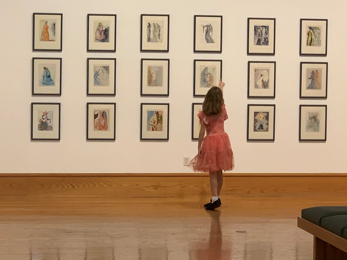 Have you been to the Mattie Kelly Arts Center Galleries lately? A young art enthusiast shows us her favorite of the many Salvador Dali watercolors now on display until the end of the fall semester.
