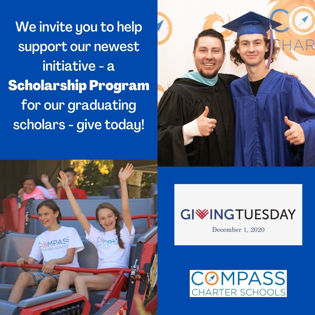 Do not forget to give on this special #GivingTuesday! Make a difference in a scholar's life, help them to pursue their goals & dreams!

bit.ly/39yNLpM

#CompassCares #GivingTuesday #GivingTuesday2020 #ScholarsFirst #GoldStandard #PersonalizedEducation #VirtualLearning