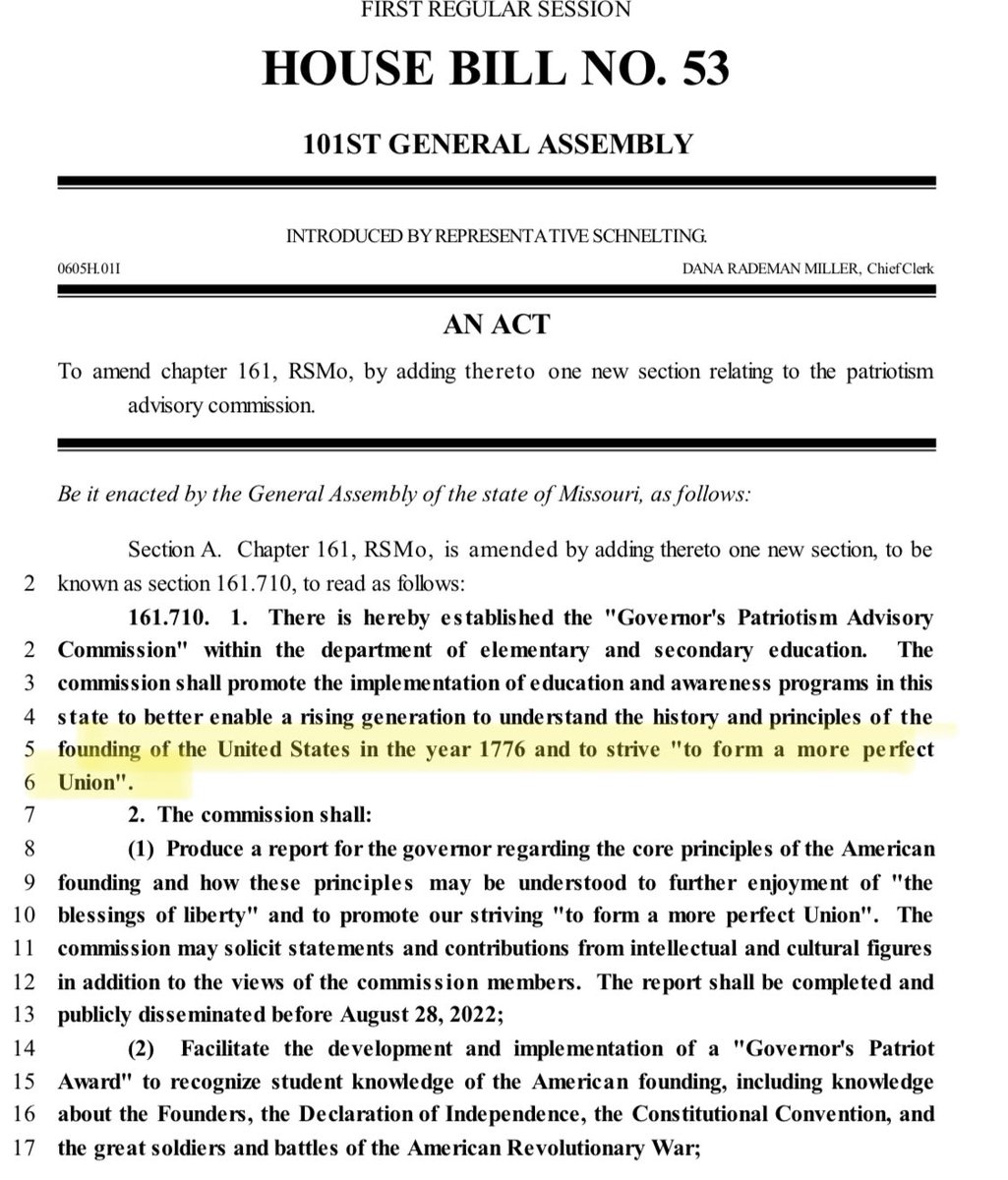 And a request to create a “patriotism commission” which is not unlike what someone else did a few years back.3/