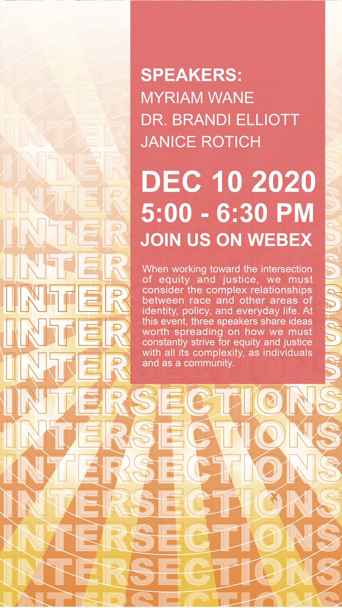 Join us on December 10th for our Intersections salons event!! We have some wonderful speakers who have ideas worth spreading 🌟!!