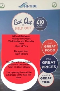 To reserve a table please phone 01656 782432 after 10am