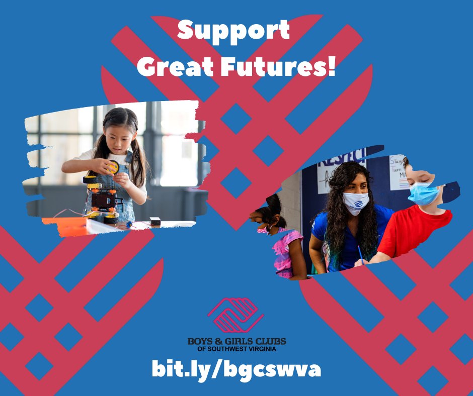 Support great futures by donating to <a href="/BGCSWVA/">Boys & Girls Clubs of Southwest Virginia</a> this #GivingTuesday. Children ages 5 to 18 benefit from their successful after school programs with a safe environment and encouraging professional staff. buff.ly/2JtexER ❤️