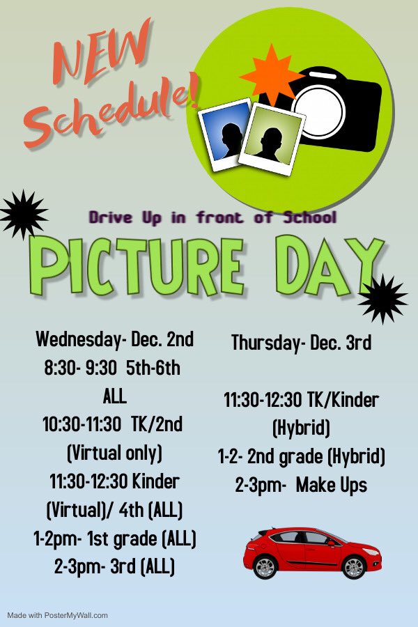 laderapalma's tweet photo. New Schedule for Picture Days! ¡Días para tomar Fotos Escolares! #lhcsd #1team1vision #DIAcademy #schoolphotos https://t.co/u1oJunUQl4