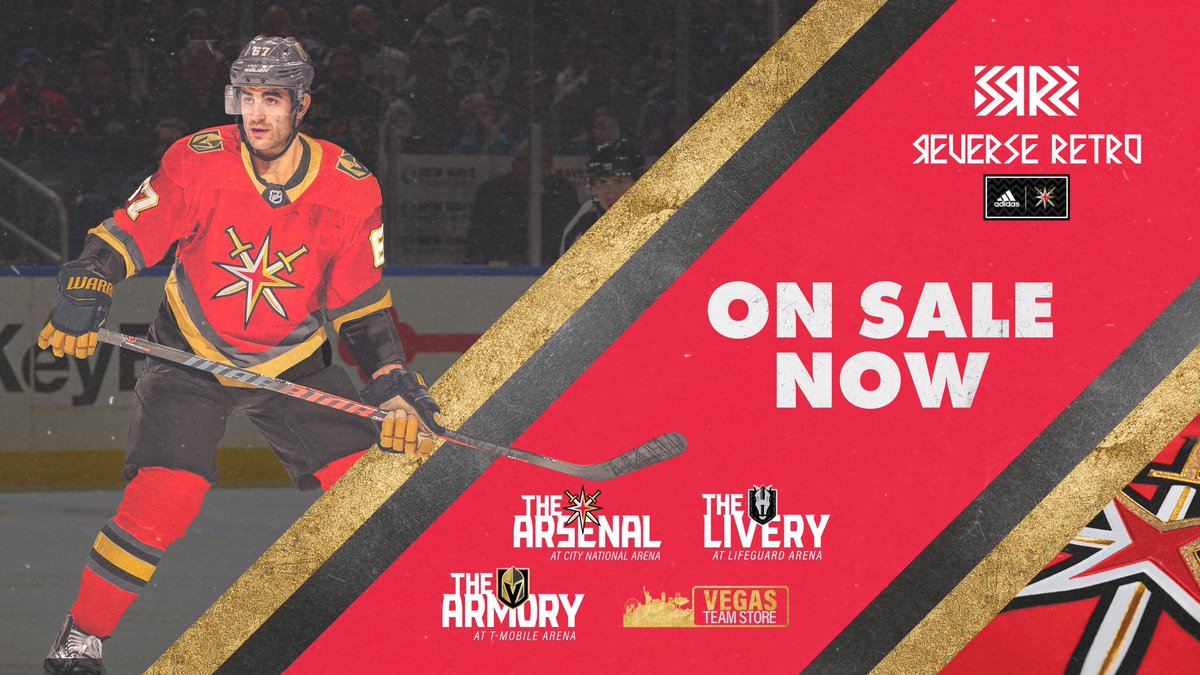 LifeguardArena's tweet image. #ReverseRetro jerseys are here! Get yours at The Livery inside of Lifeguard Arena in Henderson 😁