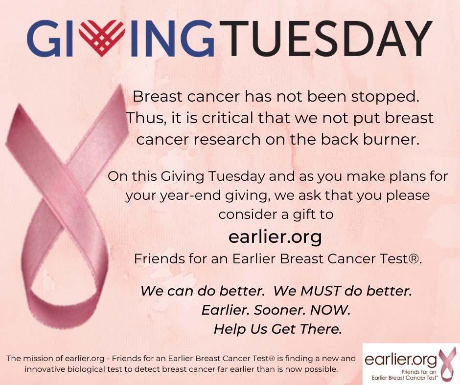 Because through it all...breast cancer continues...#GivingTuesday