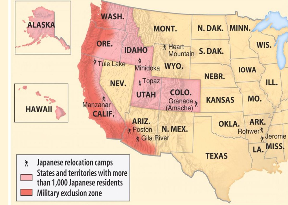 In 1942, 120,000 people of Japanese descent were taken from their homes and spent 4 years in internment camps.