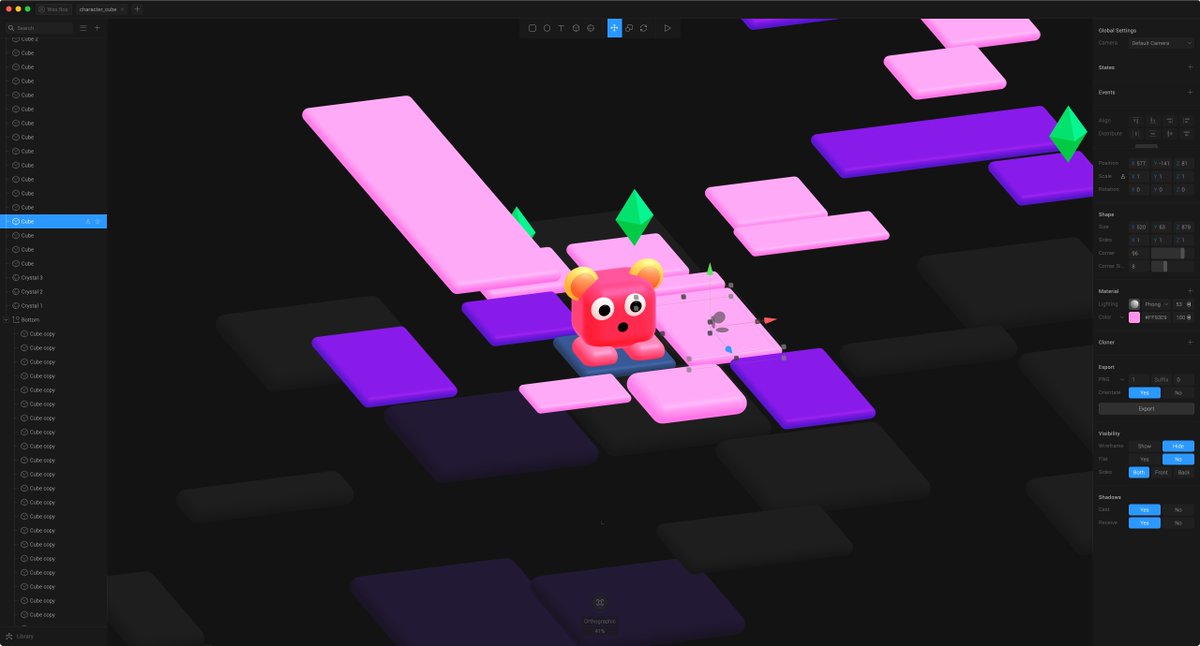 wesbos's tweet image. Trying out the new @splinetool - it&apos;s a 3D tool that exports to JS. This is going to be huge! 

From the looks of it, it seems to also be built entirely in JS, hosted on Netlify and works in the browser. (I sleuthed the URL via Charles)