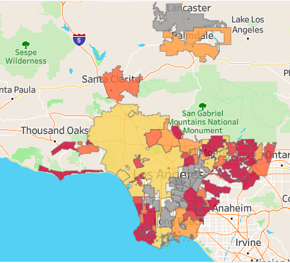 I also ranked each city based on how much housing they've recently permitted that's affordable to lower-income households. 38 cities permitted *no* affordable units between 2014 and 2019. (8/n)