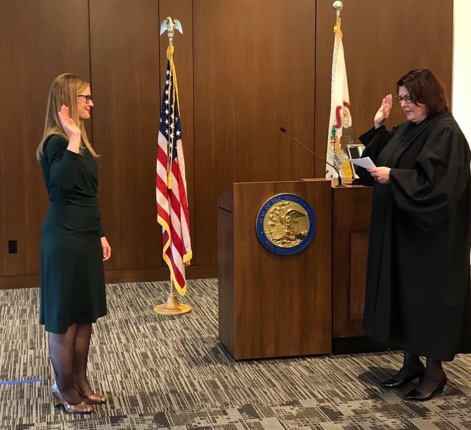 Jennifer was officially sworn in this morning as Lake County Coroner! 19th Judicial Circuit Chief Judge Diane Winter performed the ceremony. Coroner Banek then joined her new team at the Coroner’s Office after her deputies were sworn in by County Clerk Robin O’Connor.
