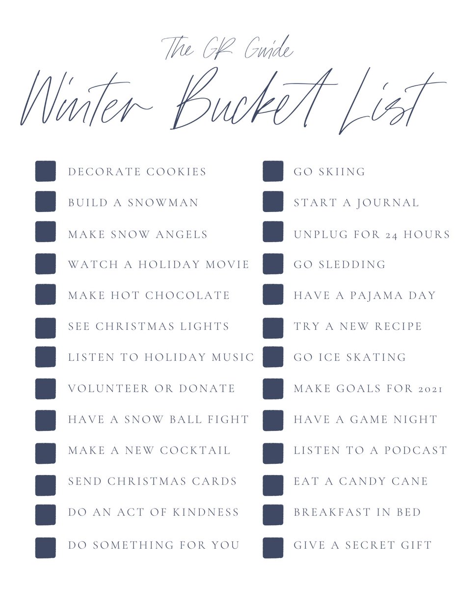 The winter bucket list is here! What are you looking forward to crossing off your list?

thegrguide.com/2020-winter-bu…