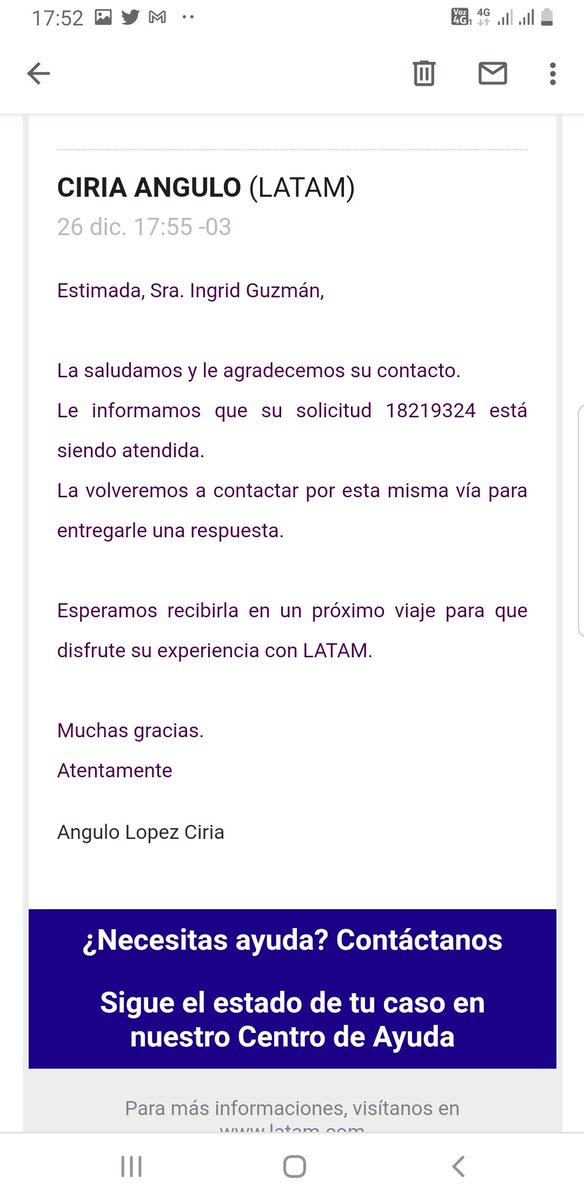 ingridguzmandel's tweet photo. @LATAM_CHI mas de un año y 2 meses sin resolver mi caso de una devolucion de tiketes ! Cambian el nunero de reclamos por cada ves que pregunto como va mi caso ! Ya no mas abusos con los viajeros ! @tvn @Mega @MuchoGustoMEGA @carlosruiz24 @FernandaLatuz RT https://t.co/H93oFQrsvV