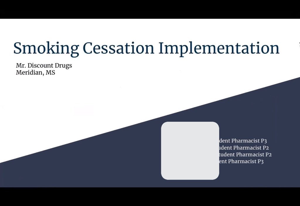 Group 4 chose to offer a new service in a well-known existing pharmacy. 23% of the population in their target area smokes. The group would conduct an 8-week educational program for patients & NRT recs + CPA for Rx only. Their slogan: “It is never too late”  #UMBeyondDispensing 5/