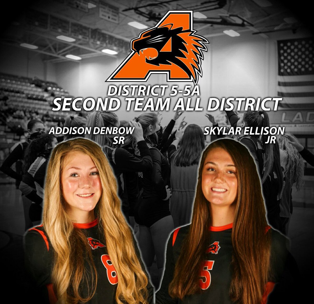 aledovb's tweet image. SECOND TEAM ALL DISTRICT
- Addison Denbow SR DS
- @skylarellison JR MH