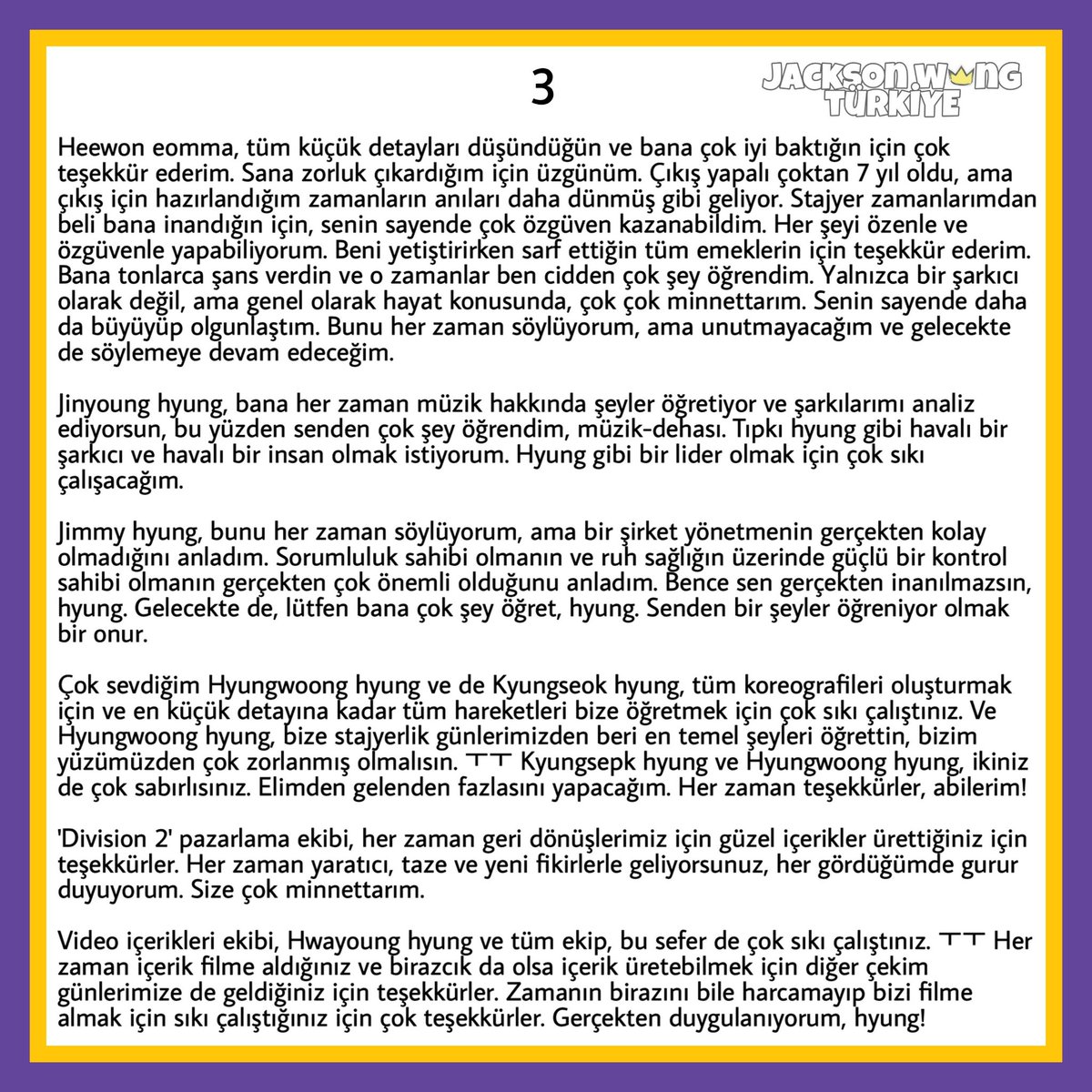 wangjiaertr's tweet photo. #JWTÇeviri 📃 Jackson'ın Teşekkür Kısmı
<Breath Of Love :Last Piece>

“Yalnız hissettiğimde hayranlarımın mesajlarını okuyorum, fotoğraflarına bakıyorum, videolarını izliyorum ve hissettiğim tüm yorgunluk farkında olmadan kayboluyor, sihir gibi.”

cr. @JacksonWGlobal #JacksonWang https://t.co/CUnRaULBWW