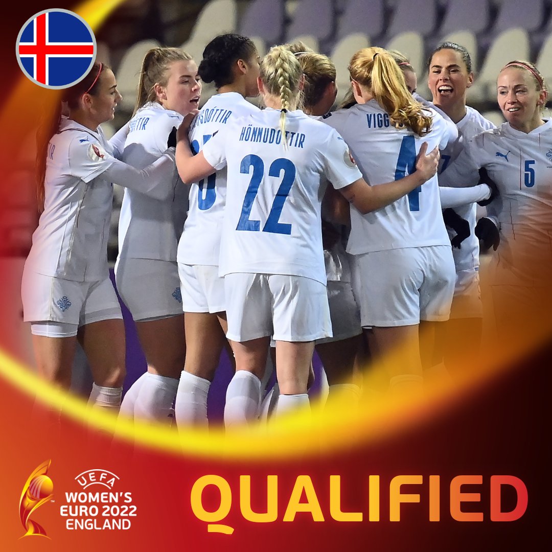 UEFA Women's EURO 2025 (@weuro2025) on Twitter photo 🇮🇸 Iceland have qualified for their 4th straight Women's EURO 🎉🎉🎉🎉
Tonight's results mean <a href="/footballiceland/">Knattspyrnusambandið</a> will definitely be one of the three best runners-up - see you at #WEURO2022 👍 🇮🇸 Iceland have qualified for their 4th straight Women's EURO 🎉🎉🎉🎉
Tonight's results mean <a href="/footballiceland/">Knattspyrnusambandið</a> will definitely be one of the three best runners-up - see you at #WEURO2022 👍