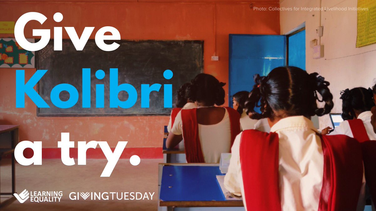 ka_lite's tweet photo. Hey, KA Lite users! 

This #GivingTuesday, give Kolibri, the 2nd-gen learning platform by @LearnEQ, a try!
 
We’ve seen Kolibri give…
👑 Confidence
⚡️ Curiosity
🤝 And chances to collaborate
 
So, what can Kolibri give you? Get started: https://t.co/PXErBqLfvW
 
#KolibriGiving https://t.co/WFUZilSi5e