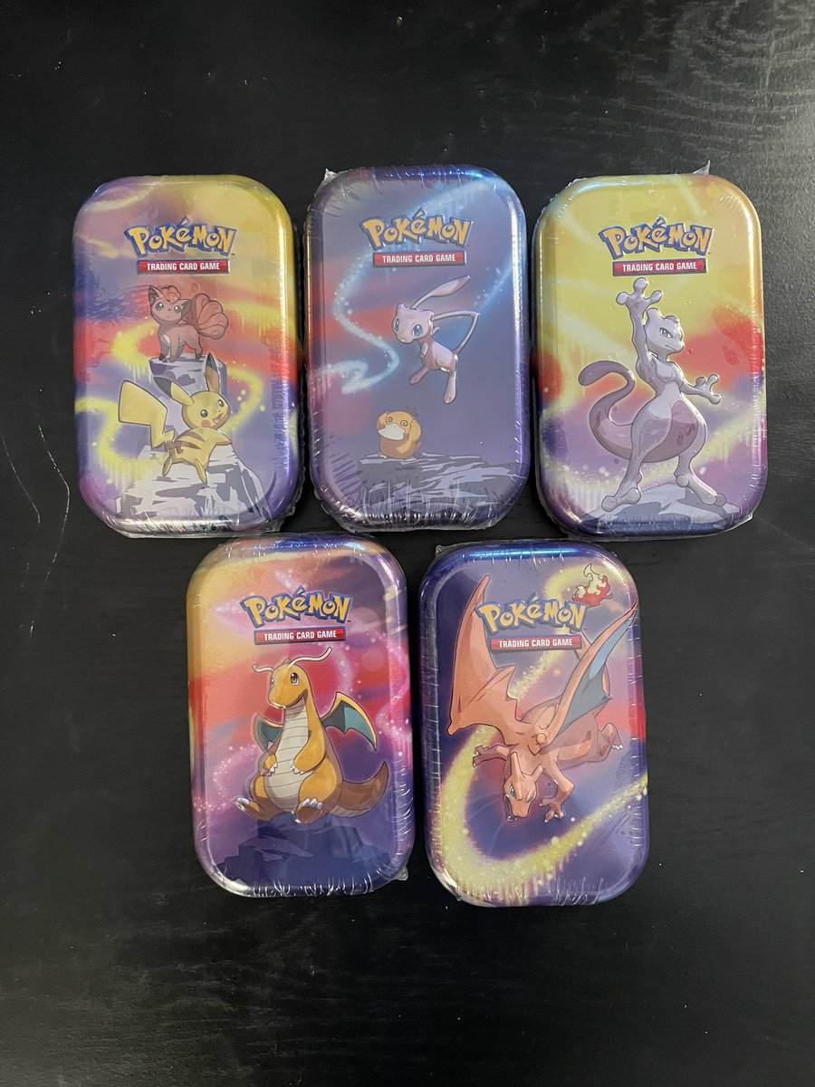 We have 5 Kanto Power mini tins up for grabs! As a Lot or individually. DM for details!