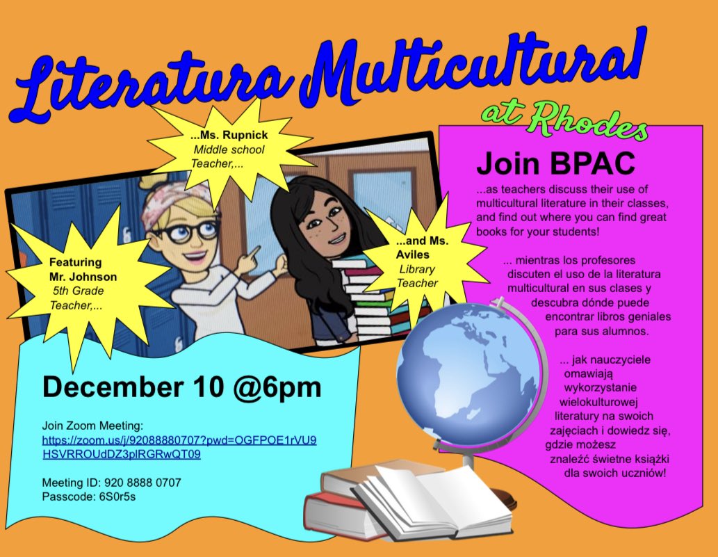Rhodes7and8LA's tweet photo. So excited to be presenting at the Rhodes BPAC meeting on December 10! Hope to see you there! #RhodesPride #MulticulturalLiterature https://t.co/q3JpCnvCS4