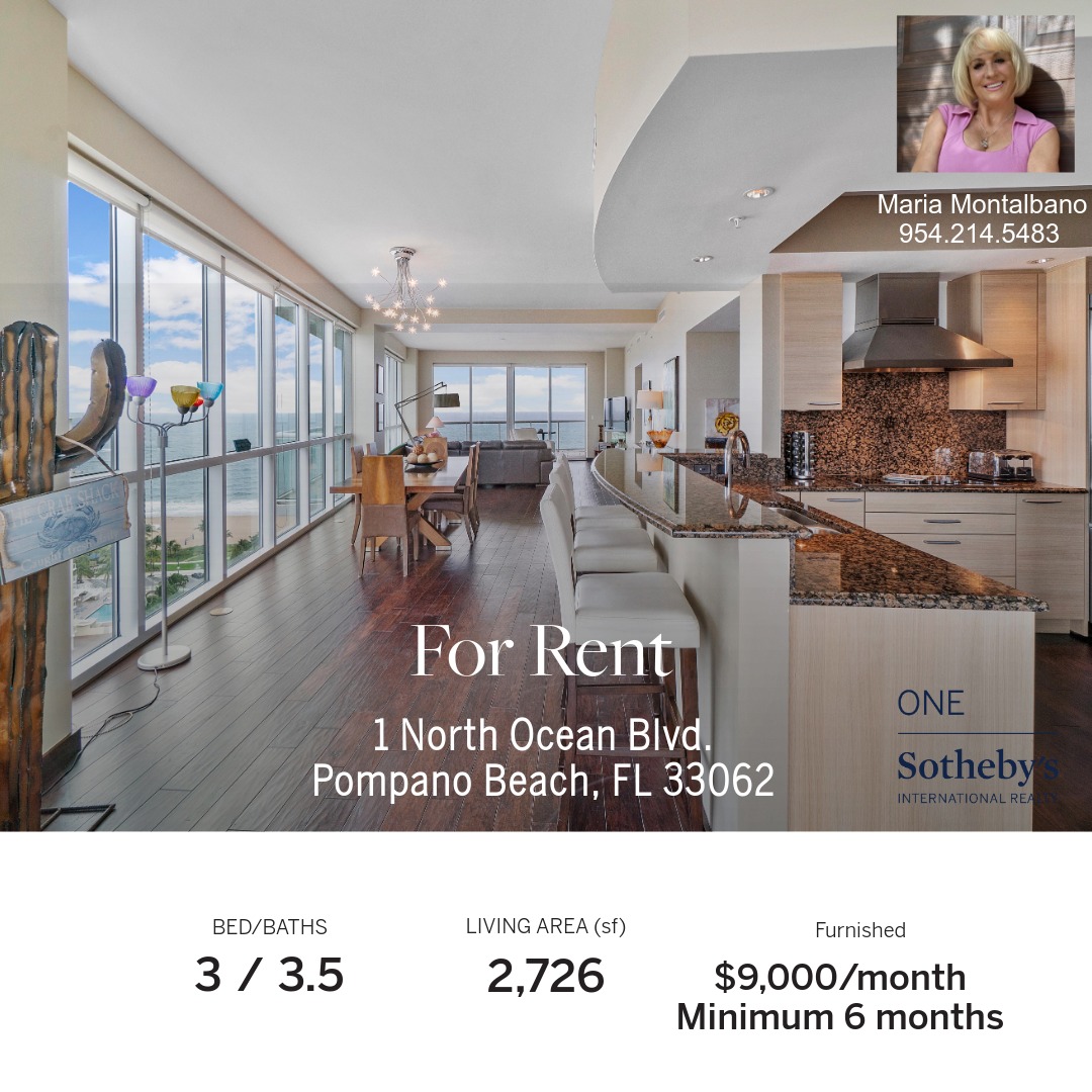 FloridaCastles's tweet photo. Direct Ocean &amp; direct Intracoastal views from this rarely available "07" wraparound NE corner floorplan, 3 full bedrooms each with en-suite private bathrooms, plus an extra powder room for guests.
Call Maria Montalbano PA  954.214.5483
https://t.co/EYlBGwxR17 https://t.co/95oZaKCGl9